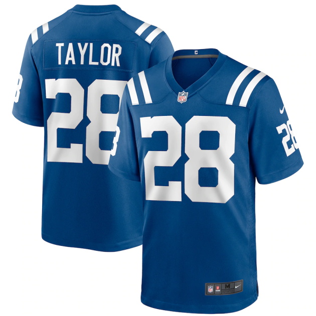 mens nike jonathan taylor royal indianapolis colts player game jersey